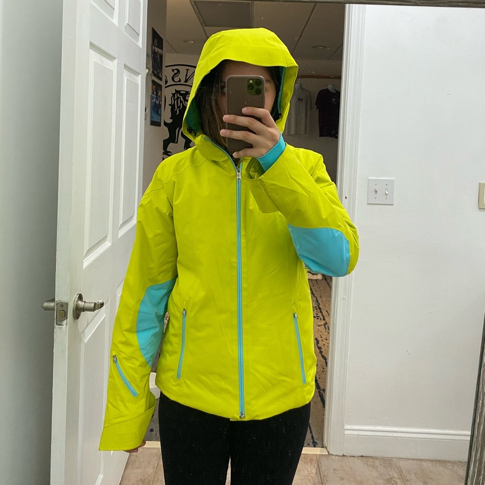 Spyder Neon Winter Jacket Size 4